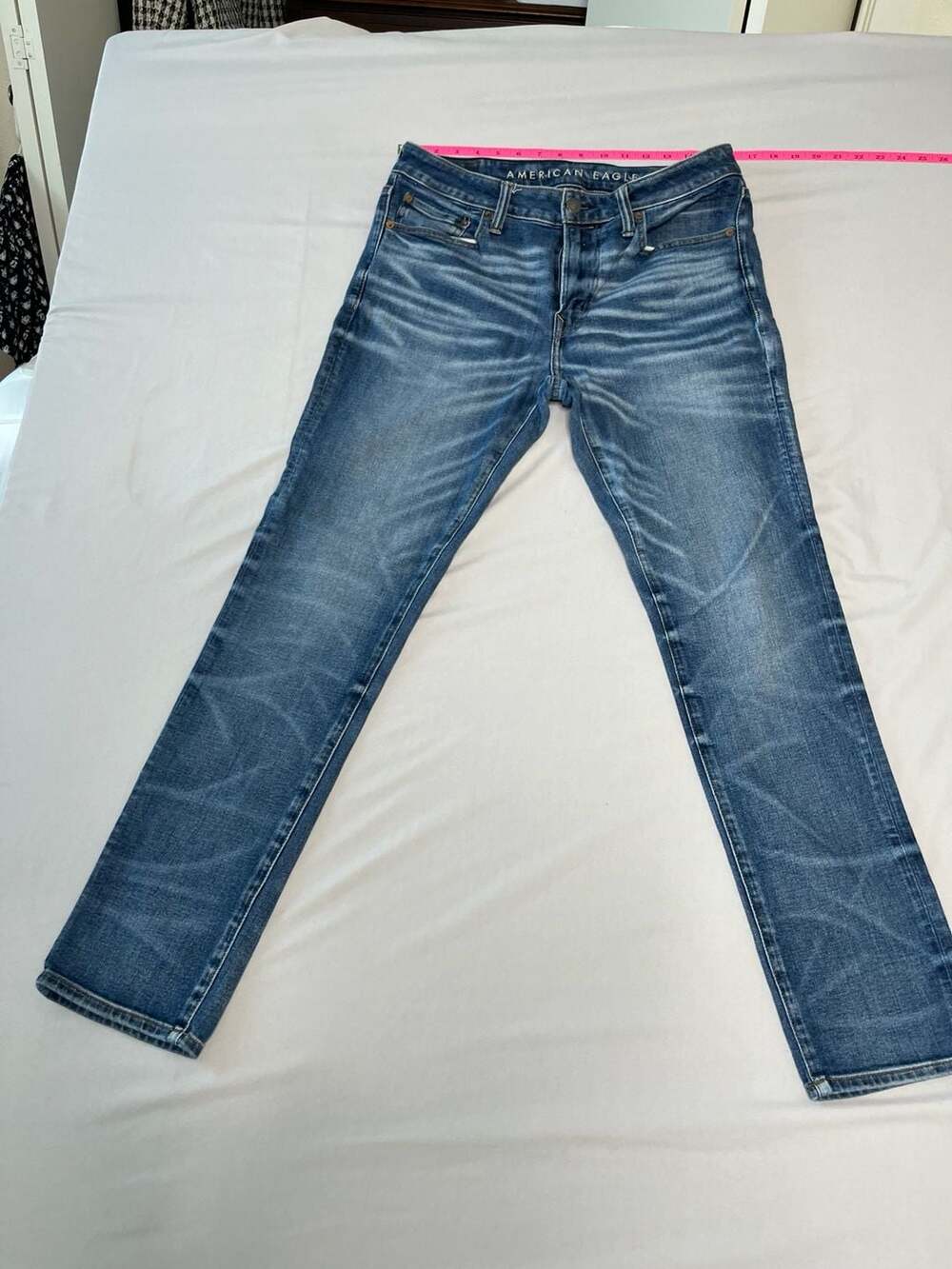 American Eagle AirFlex+ Men’s Slim Fit Jeans Medium Wash Stretch Denim Y2K